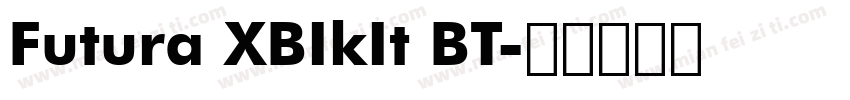 Futura XBIkIt BT字体转换